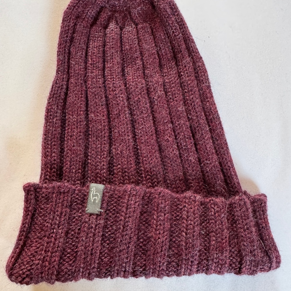 Burgundy Knit Beanie